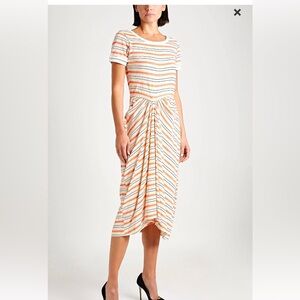 Marni Orange and White Striped Garment SOLD